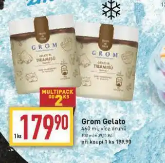Billa Grom gelato nabídka