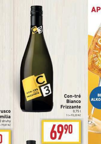 Billa Con-tré bianco frizzante nabídka