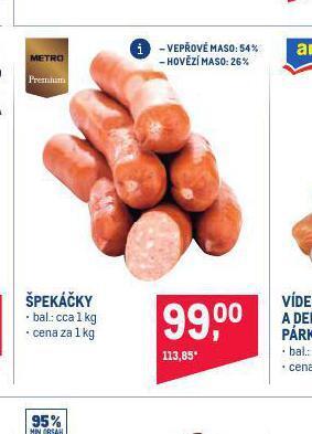 Makro Špekáčky nabídka