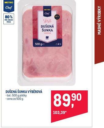 Makro Dušená šunka výběrová nabídka