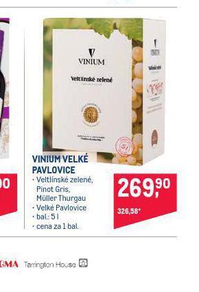 Makro Vinium velké pavlovice nabídka