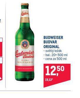 Makro Pivo budweiser budvar original nabídka