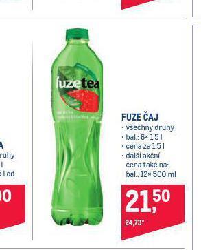 Makro Fuze čaj nabídka