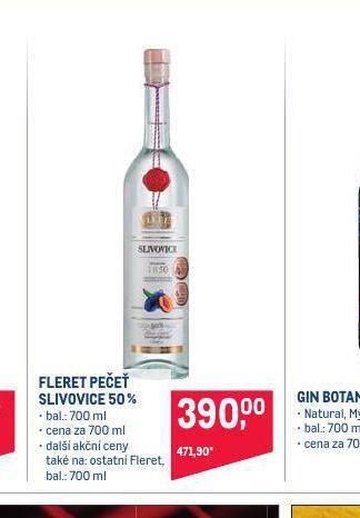 Makro Fleret pečeť slivovice 50% nabídka