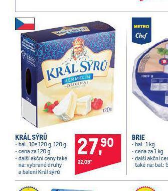 Makro Král sýrů nabídka