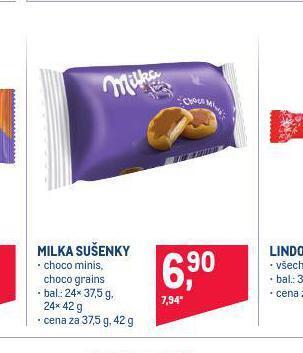 Makro Milka sušenky nabídka