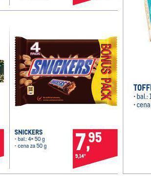 Makro Snickers nabídka