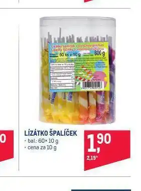 Makro Lízátko špalíček nabídka