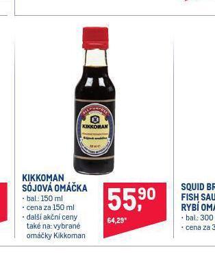 Makro Kikkoman sójová omáčka nabídka