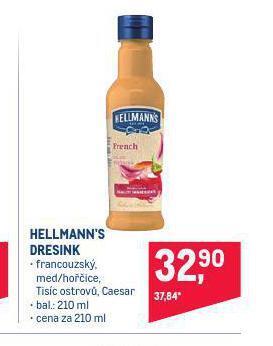 Makro Hellmann´s dressing nabídka