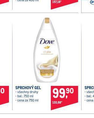 Makro Dove sprchový gel nabídka