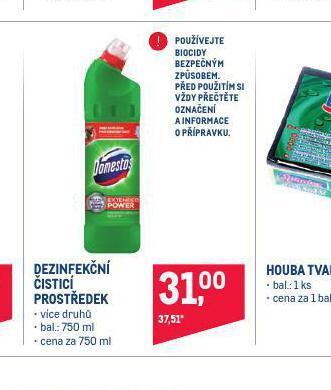 Makro Domestos dezinfekční čistící prostředek nabídka