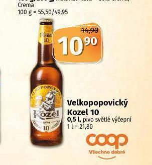Coop Pivo velkopopovický kozel 10 nabídka