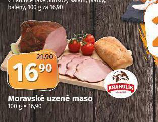 Coop Moravské uzené maso nabídka