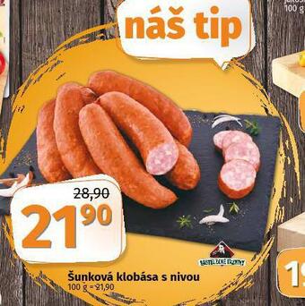 Coop Šunková klobása s nivou nabídka