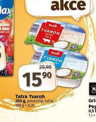 Coop Tatra tvaroh nabídka