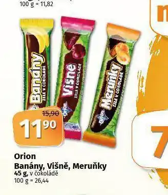 Coop Orion banány, višně, meruňky nabídka