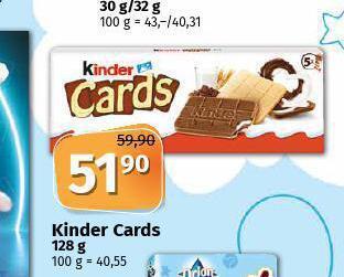 Coop Kinder cards nabídka