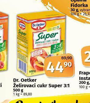 Coop Dr. oetker želírovací cukr super 3:1 nabídka
