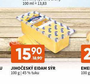 Terno Jihočeský eidam sýr nabídka