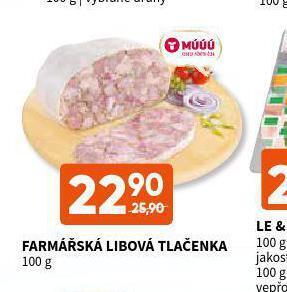 Terno Farmářská libová tlačenka nabídka