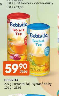 Terno Bebivita instantní čaj nabídka