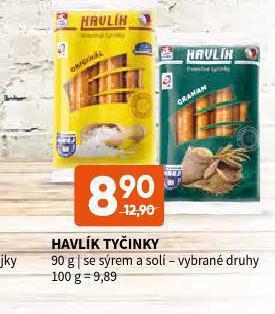 Terno Havlík tyčinky nabídka