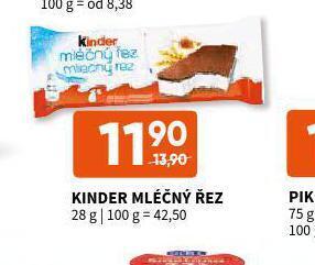 Terno Kinder mléčný řez nabídka
