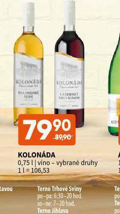 Terno Kolonáda nabídka