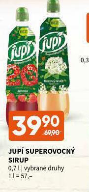 Terno Jupí superovocný sirup nabídka