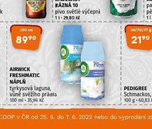 Terno Airwick freshmatic náplň nabídka