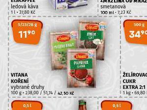 Terno Vitana koření nabídka
