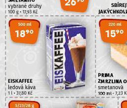Terno Eiskaffee nabídka