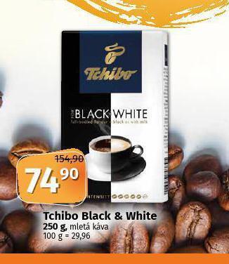 Coop Tchibo black&white mletá káva nabídka