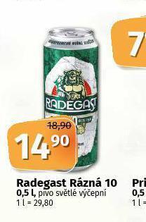Coop Pivo radegast rázná 10 nabídka