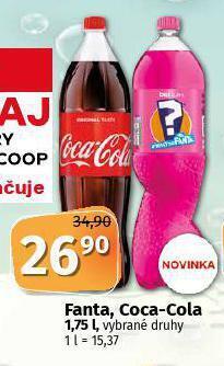 Coop Coca cola, fanta nabídka