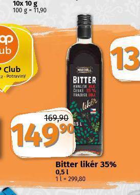 Coop Bitter likér 35% nabídka