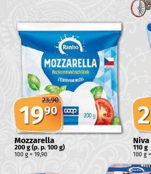 Coop Mozzarella nabídka