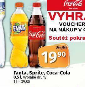 Coop Coca cola, fanta, sprite nabídka