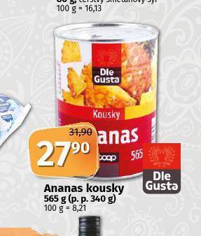 Coop Ananas kousky nabídka