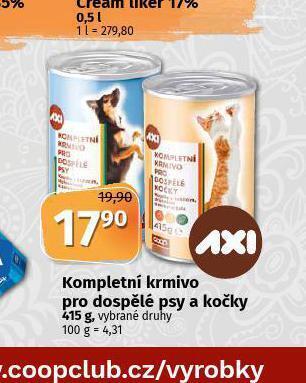 Coop Axi kompletní krmivo pro dospělé psy nabídka