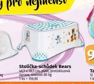 Stolička - schůdek bears