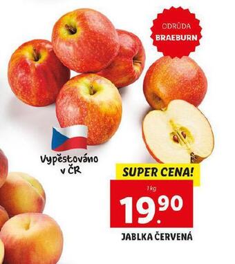 Lidl Jablka červená nabídka