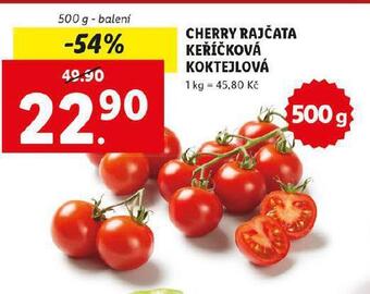 Lidl Cherry rajčata keříčková koktejlová nabídka