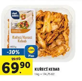 Lidl Kuřecí kebab nabídka