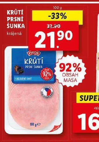 Lidl Krůtí prsní šunka nabídka
