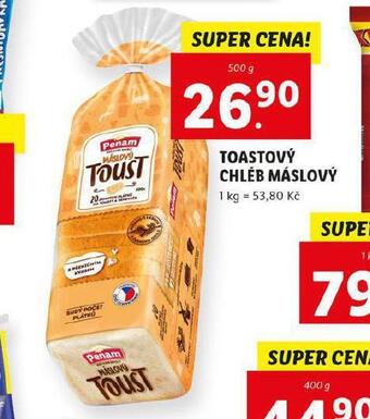 Lidl Toastový chléb máslový nabídka