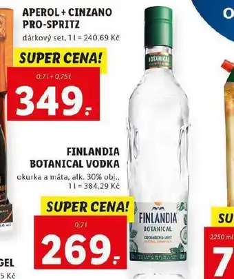 Lidl Finlandia botanical vodka nabídka