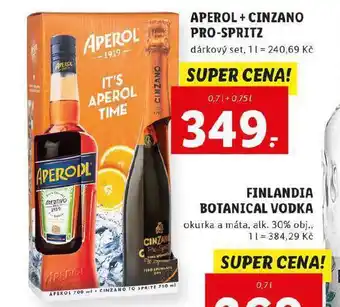 Lidl Aperol + cinzano pro-spritz nabídka