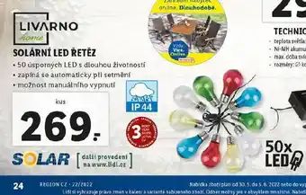 Lidl Solární led řetěz nabídka